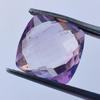 Cheeker Cut Square Cushion Natural African Amethyst Gemstone, Loose Amethyst Gemstone, 3.85 Carat, 10x5 MM Size Cushion Stone.