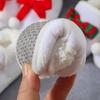 Winter Velvet Christmas Bow Soft Sole Shoes for 0-1 Year Infants - Warm, Anti-Drop Pre-Walking Shoes