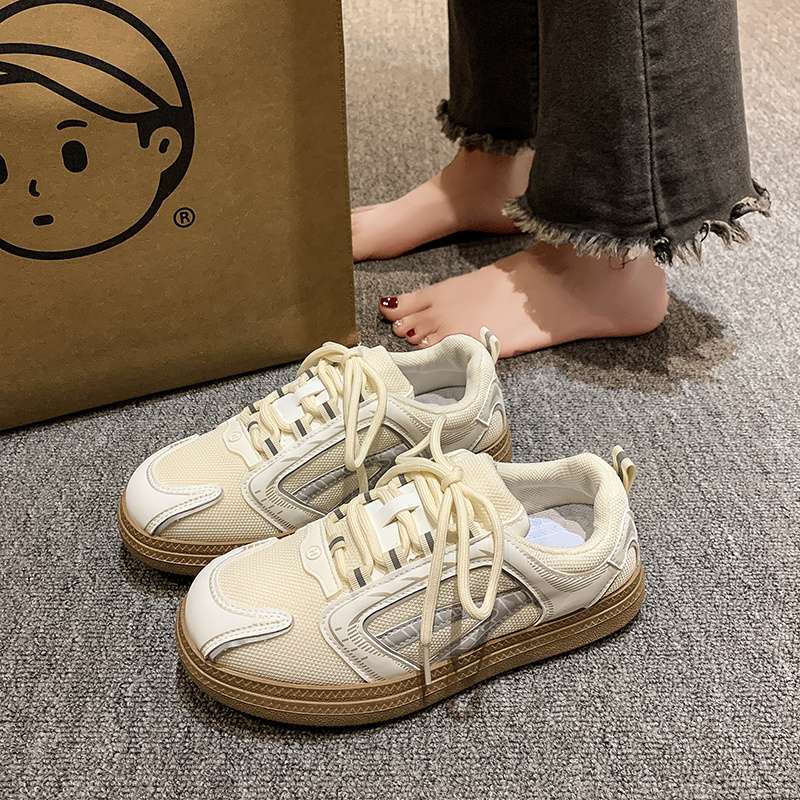 

Shandisha silver German training shoes women s 25 new summer platform retro breathable casual versatile low-top sports shoes 40 бежевий
