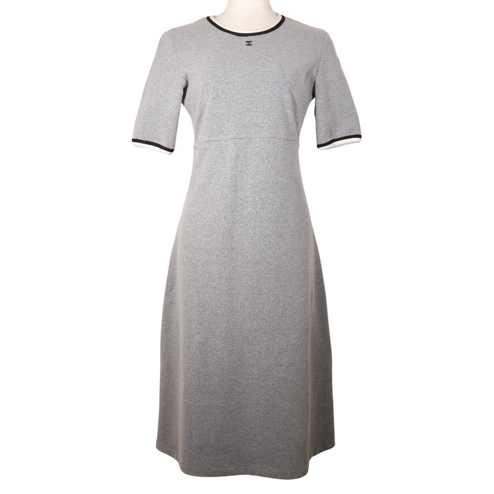 CHANEL COCO Mark one piece P11147V06479 gray Nylon/Polyurethane/polyamide Women Used