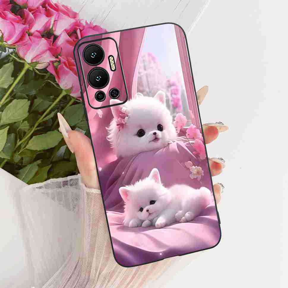 For Infinix Hot 12 Case 2022 Animal Painted Cover Soft Silicone Phone Case For Infinix Hot 12 Hot12 X6817 X6817B Shell