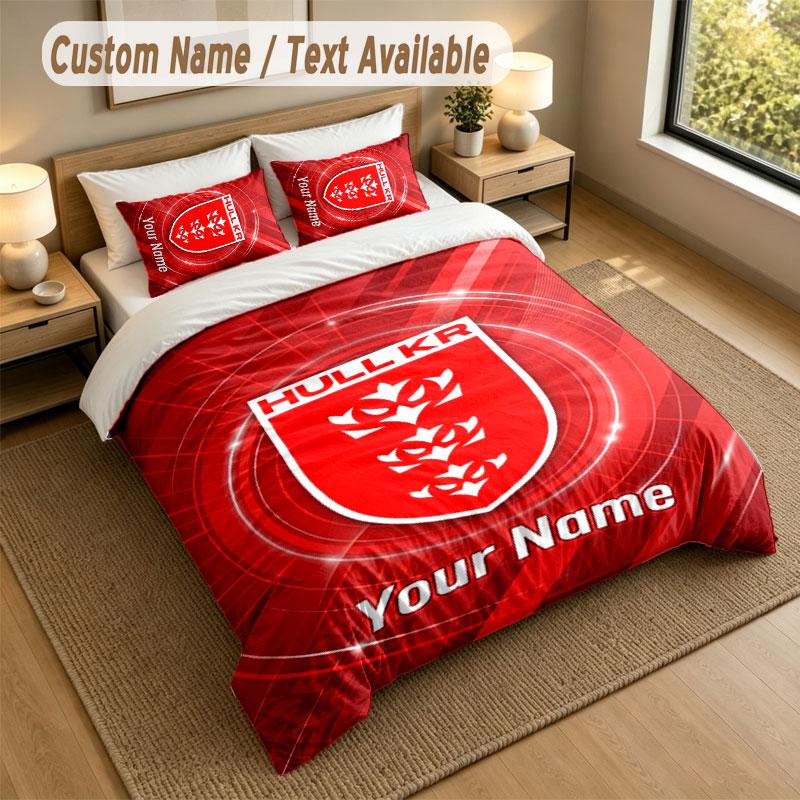 Bedding Set 1 Duvet Cover 2 Pillowcases Hull KR Print Soft Bed Linen Bedroom Decor
