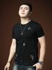 European Trendy Brand Short-Sleeved Men's Summer 2025 New High-End Embroidered Round-Neck T-Shirt Casual Half-Sleeved Bottoming Shirt