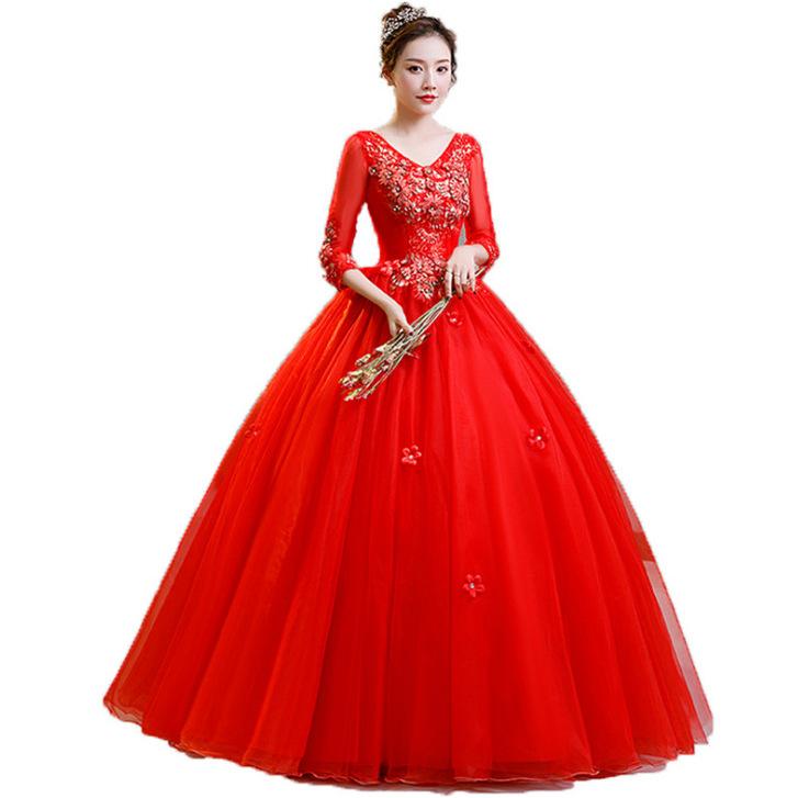 1011 New Solo Art Test Performance Host Chorus Stage Performance Uniform Fluffy Color Wedding Dress Summer