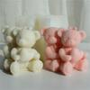 Soft and Durable Silicone Cartoon Bear Candle Mold for Art Project Making Unique Candle or Aromatherapy in Home