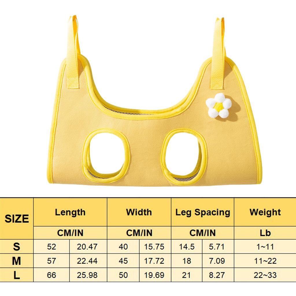 Haustierpflege-Hängematte mit Sicherheitsgurt Kratzfest Haustier-Nagelpflege Haustier-Hängematte Hund Katze Schönheit Hängende Haustierbedarf