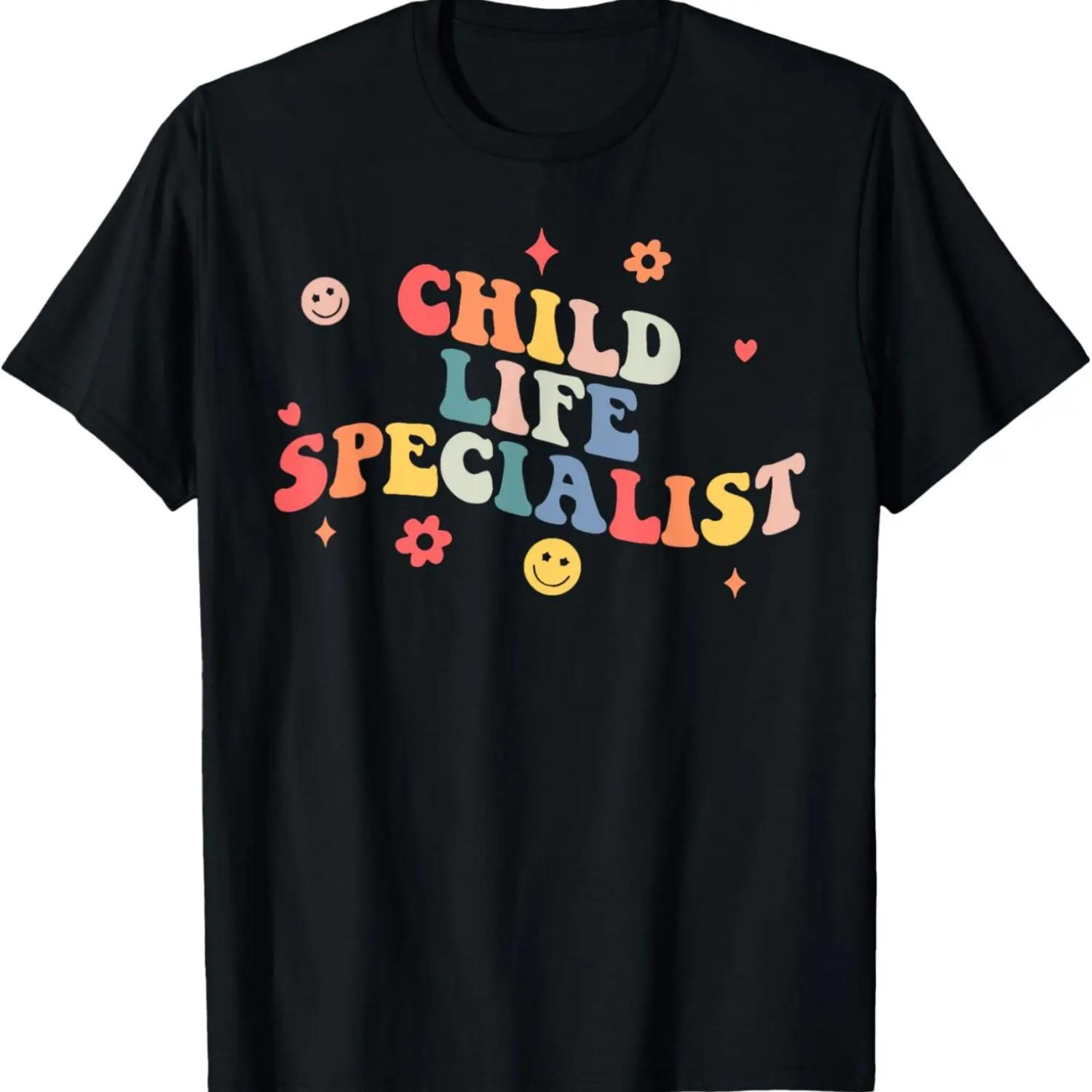 

Child Life Specialist Groovy Childlife Specialist PEdiatric T-Shirt XXXXXL чорний
