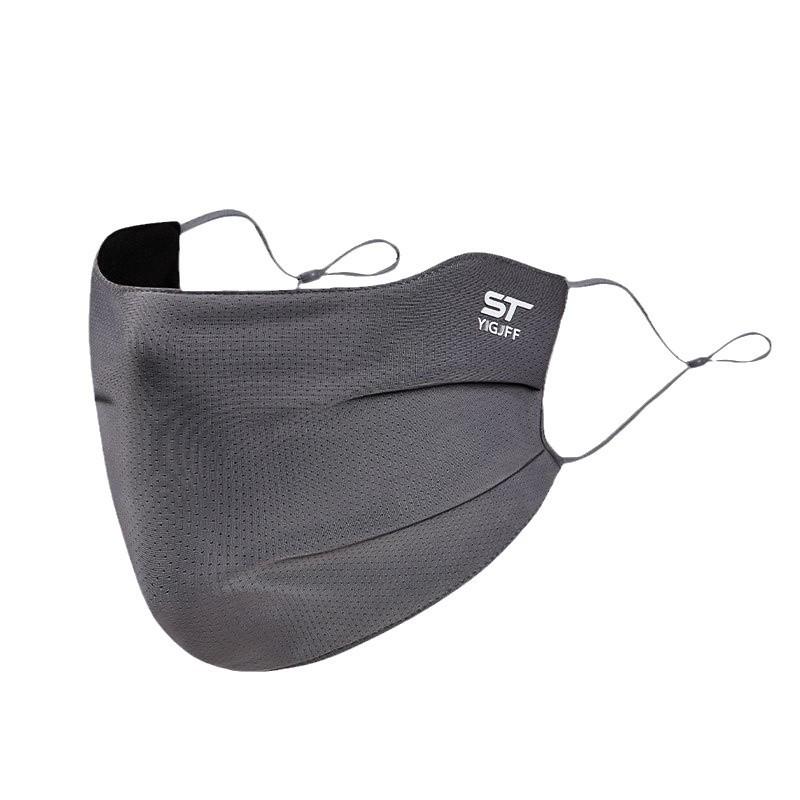 Atmungsaktive Herren-Fahr- und Radmaske mit Windschutz, Sonnenschutz und Augenschutz – Verdickt für Herbst/Winter, Samtfutter, Extra groß, Eisseide.