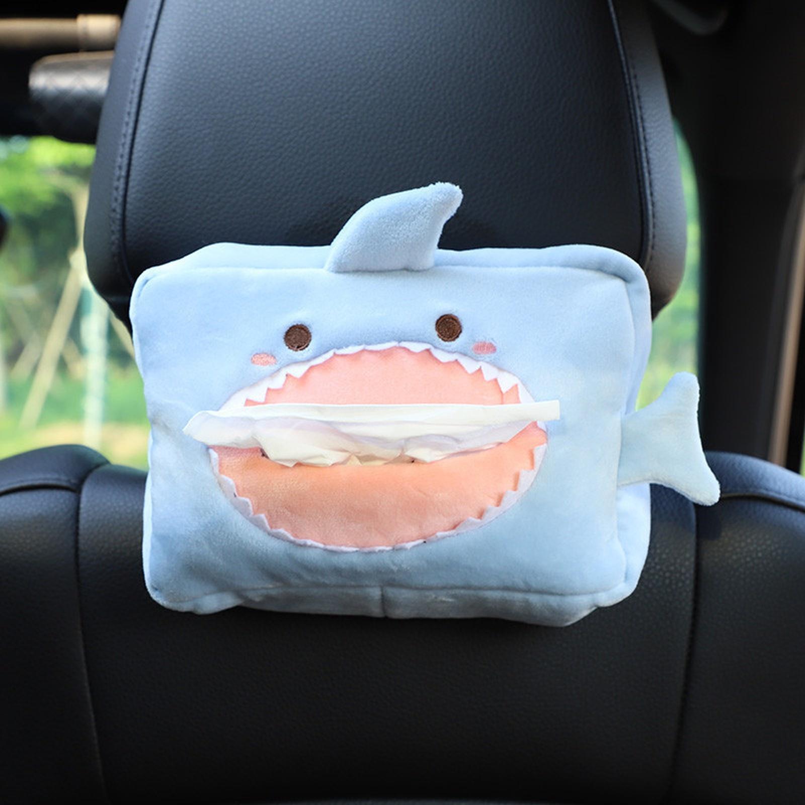 

Cartoon Tissue Box Holder Cute Short Plush Tissue Boxes Bracket Auto Armrest Box Car Seat Back Car Decorations Car Tissue Holder One Size
