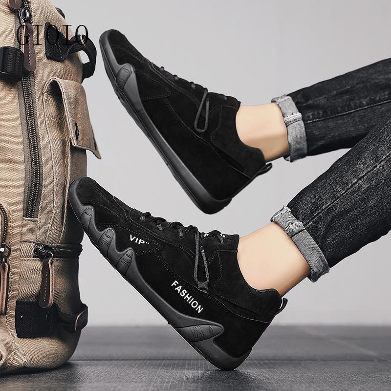 

GIOIO Men s outdoor sports hiking shoes four season new anti slip comfort work shoes fashion youth casual trendy shoes male s 44