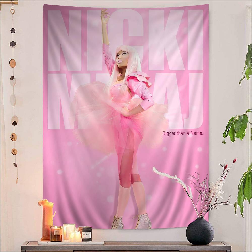 Sängerin Nicki Minaj Hippie Wandbehang Wandteppiche Bohemian Wandteppiche Mandala INS Heimdekoration