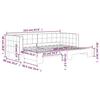VidaXL Daybed with Trundle Bed Yellow 80x200 Cm Velvet 3196689
