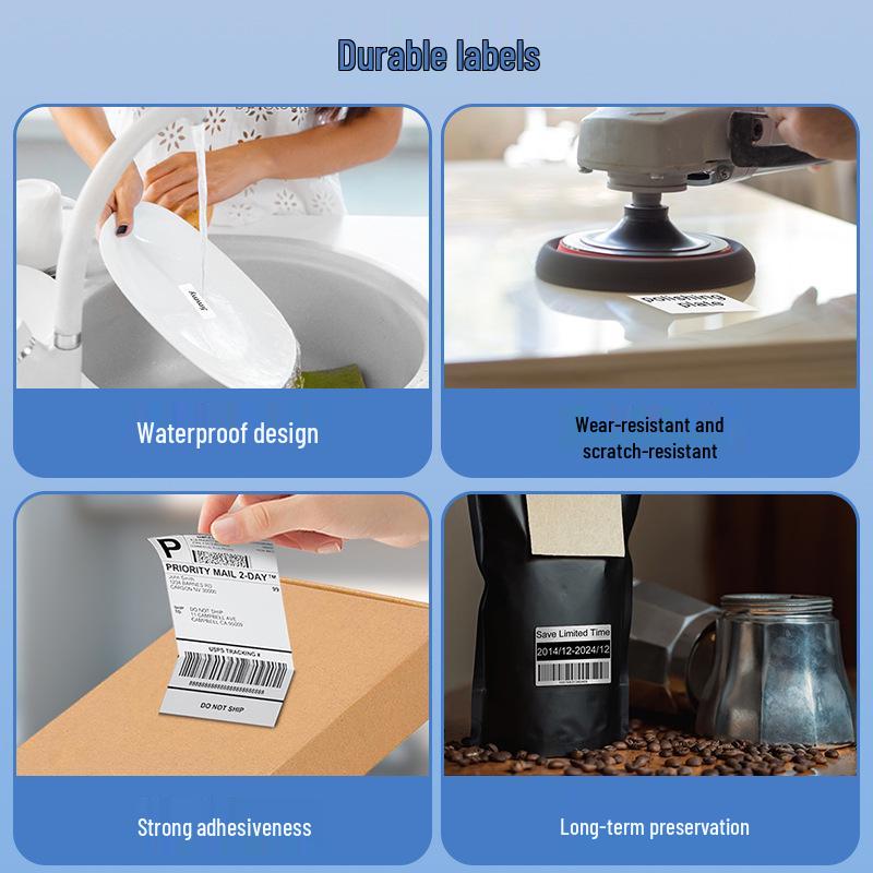 Phomemo Square Color Label Paper, 40x30mm, Compatible with M110/M120/M200/M220, One Roll