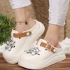 Outer wear thick-soled office sandals show feet, small bag head, half drag hole shoes, women's 2025 summer and autumn new models