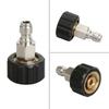 Stainless Steel M22 to 1/4Inch Quick Connection Adapter Converter for Pressure Washer Hose Efficient and Rustresistant