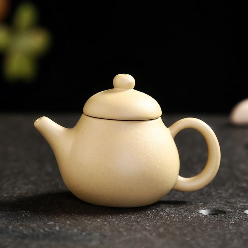 קומקום אצבע מחימר סגול חיית תה סט תה כיס קטן קישוטים אביזרי תה קישוט שולחן תה בוטיק