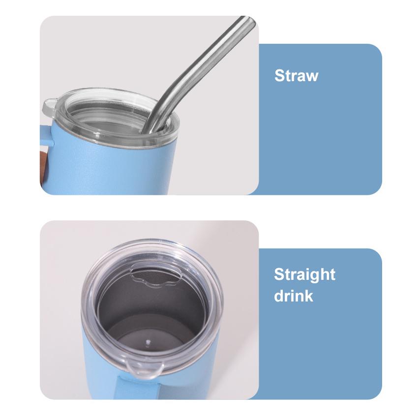 2oz Mini Spirits Glass Stainless Steel Straw Insulation Cup Portable Small Wine Cup Party Cup Straw Cup