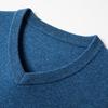 Hengyuanxiang Men's Thick Pure Wool V-Neck Pullover Sweater