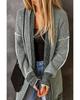 Azura Exchange Knitted Plaid Long Cardigan