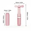 USB Rechargeable Handheld Mini Fan 3 Gears Pocket Silent Fan Folding Flashlight Fan  Summer Outdoor