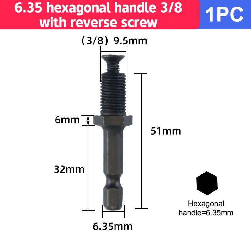 Bohrfutter Schnellwechseladapter 1/2 3/8 Gewinde Schlagschrauber Umbau Sds-Plus Sechskantaufnahme Vierkant Weiblicher Adapter