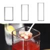 1PCS Square Glass Creative Transparent Cold Drink Large Capacity Iced Coffee Milk Tea Drinking Red Wine Drinkware for Home-use