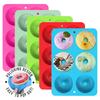 Food-Grade 6-Cavity High-Temperature Resistant Silicone Donut Mold - Easy Release Baking Tool
