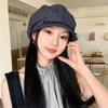 Big Head Circumference Ruffle Octagonal Hat Korean Style Women Artist Hat Spring Painter Cap  Girls
