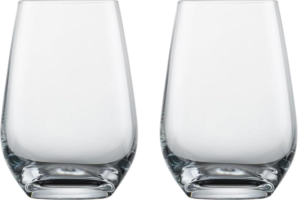 ZWIESEL GLAS Break-Resistant Forte Tumblers for Water, Mineral Water, and Soft Drinks, 13oz (Wine/Water), Pair of 2, Machine-Made (m123618)