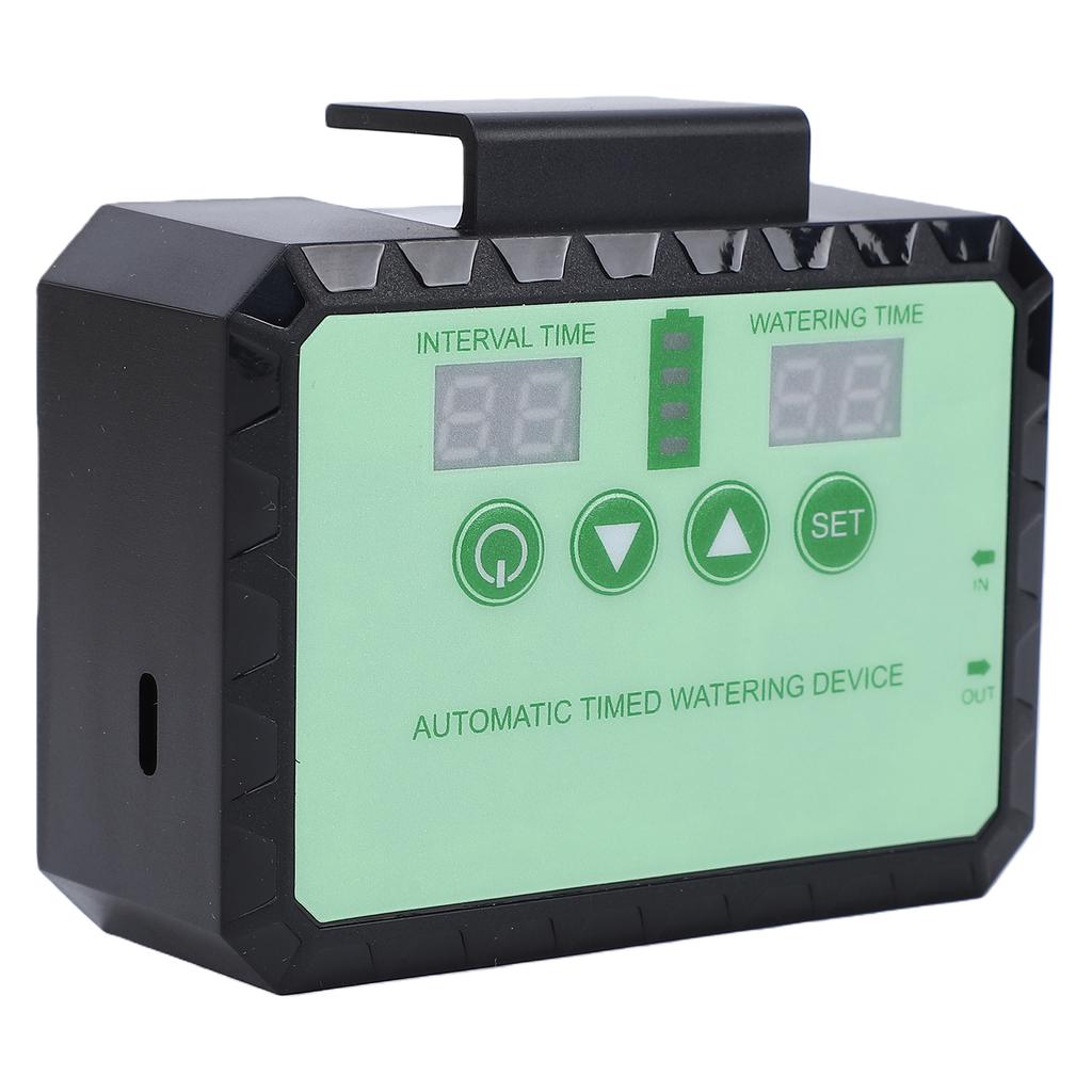 Solar   Automatisches Tropfbewässerungssystem für Pflanzen Innen Außen Garten mit Timer Regenwassersammler   Düse   Kit