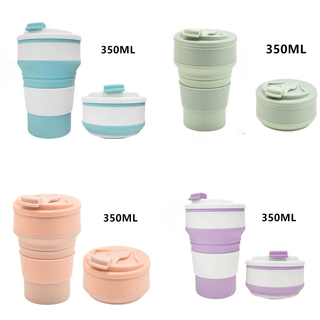 Tazza Sportiva Tazza Pieghevole Tazza da Caffè Pieghevole da Viaggio Senza BPA Silicone per Uso Alimentare Best Seller Design Minimalista
