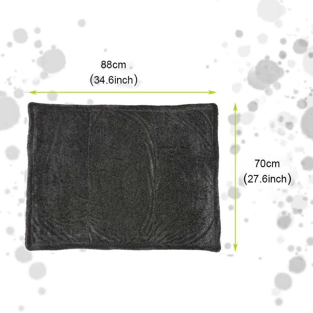Super Absorbent Lint Free Cloth Microfiber Double Layers Thick Cleaning Cloth Soft Towel for Car Wash Water Removal