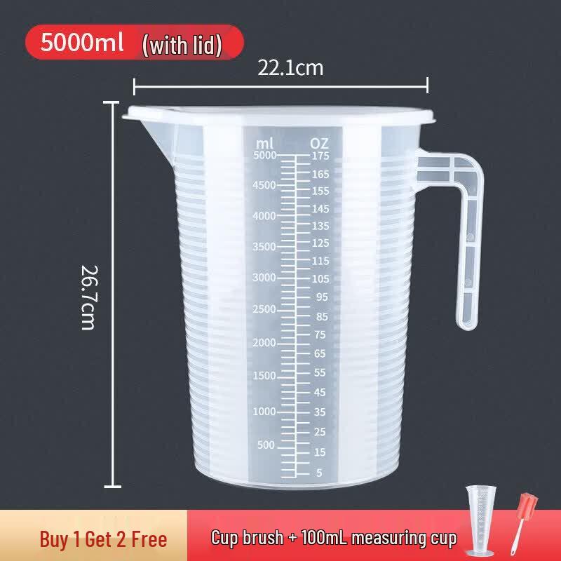 ZISIZ Food-Grade Plastic Measuring Cup with Scale