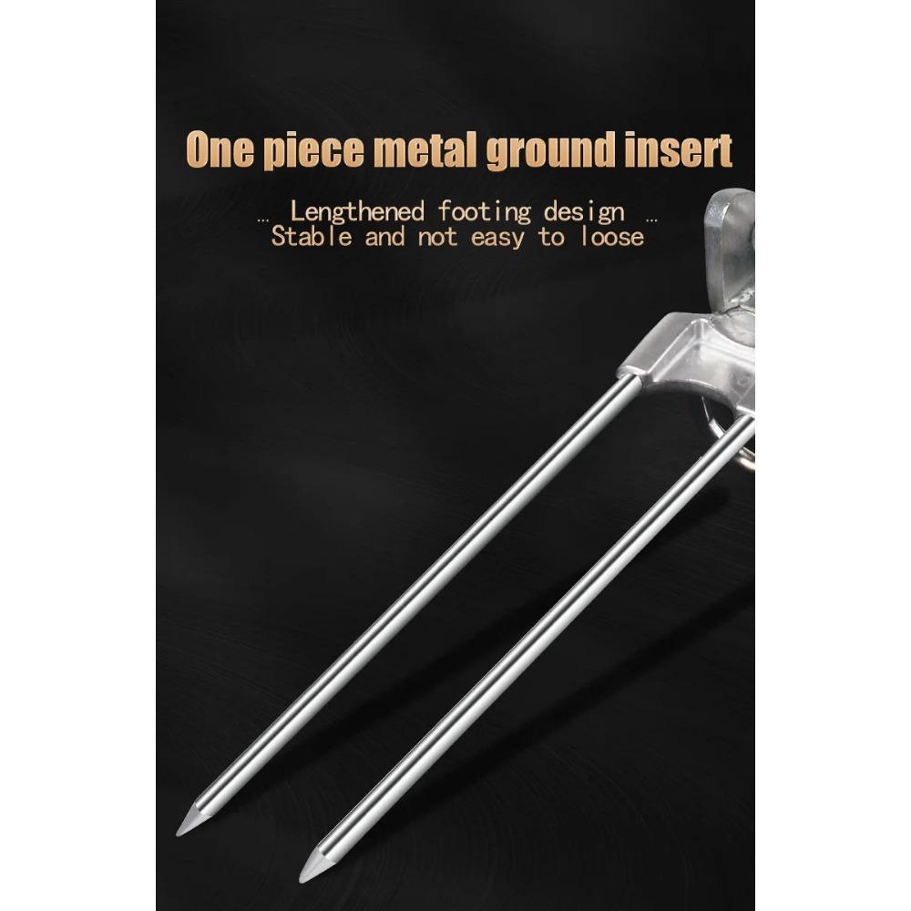 Stainless Steel Fishing Rod Holder 180° Adjustment Fishing Bracket Multifunctional Fishing Supply Ground Insert Holder