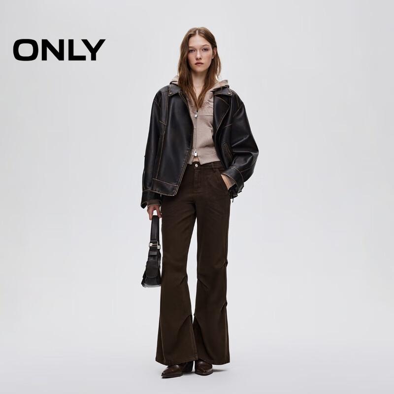 ONLY Women's 2025 Winter Retro High-Waist Cotton Flared Pants