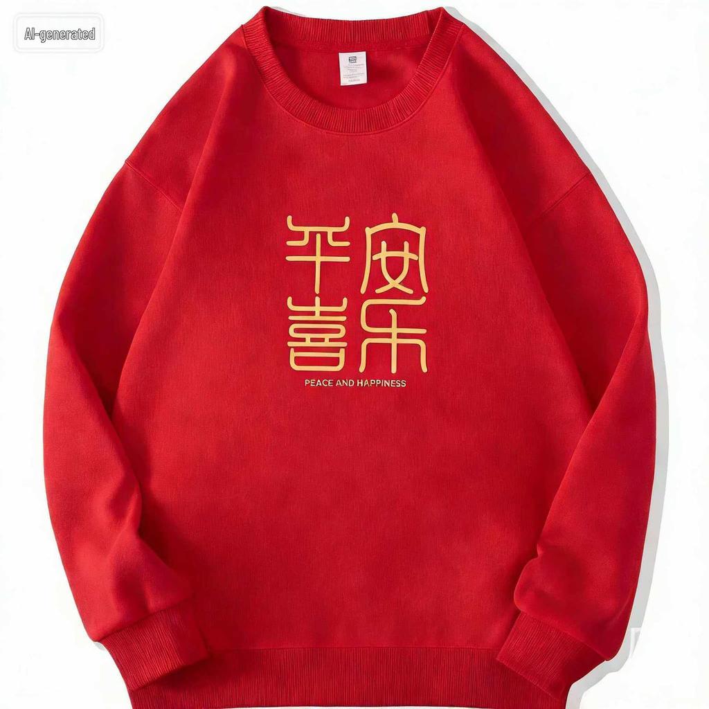 2026 Year of the Horse Red Hoodie - Festive Unisex Sweatshirt