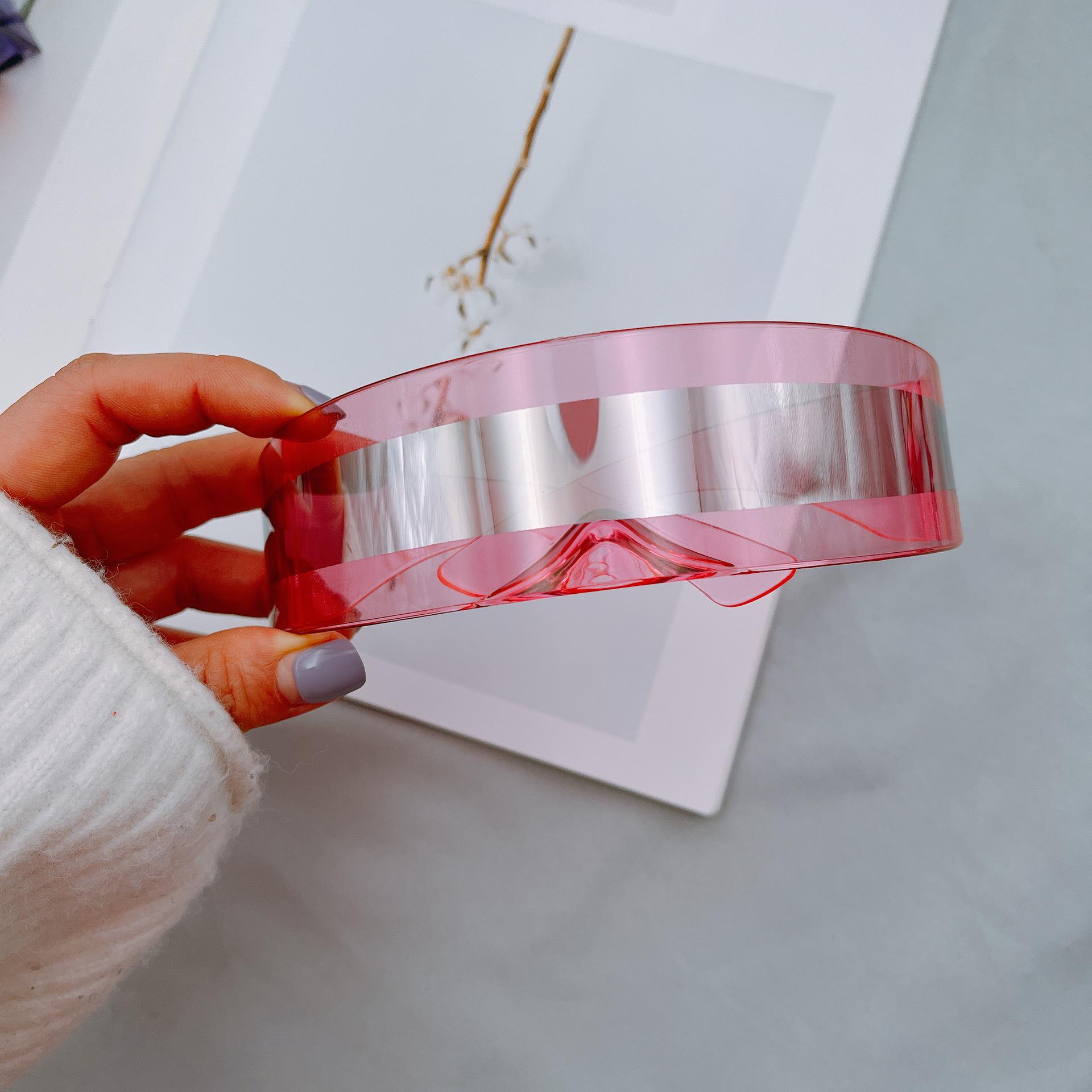 

Солнцезащитные очки Futuristic Warrior: Модные интегрированные очки для вечеринок с персонализированной повязкой на голову As shown