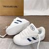 Wind retro black gold original bread shoes women's tide spring new casual little white shoes board shoes