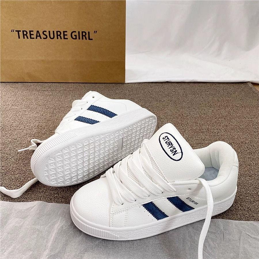 Wind retro black gold original bread shoes women's tide spring new casual little white shoes board shoes