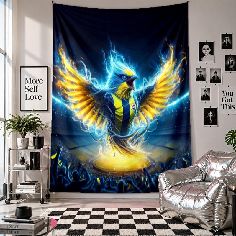 Wall TapestryFenerbahce Art Hanging Cloth Decorative Background Cover for Room Decoration