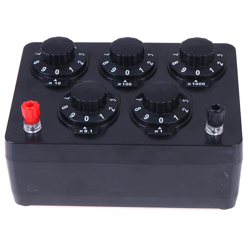 0-9999.9 Ohm Variable Decade Resistor Resistance Box Physical Teaching Tool