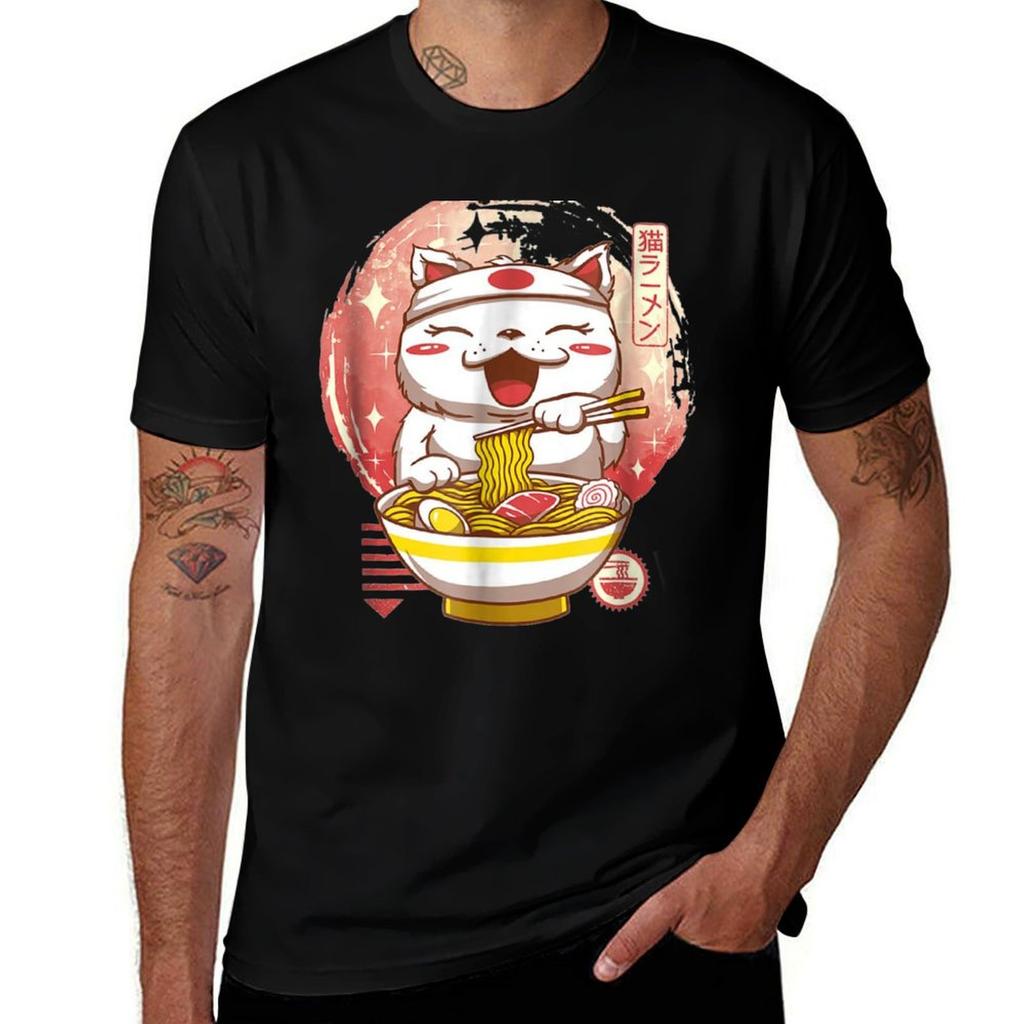 Kawaii Anime Ca Japanese Raunisex Noodles Gift Tshirt Lightweight Running Tshirt