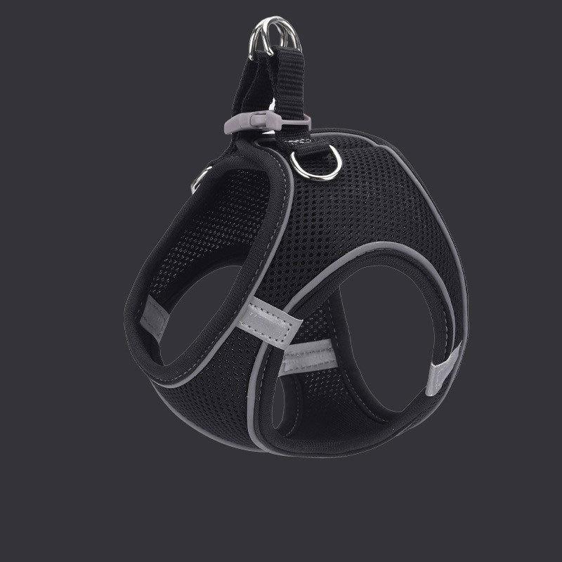 Pet supplies vest - style pet harness, reflective and breathable, cat and dog leash, dog - walking rope
