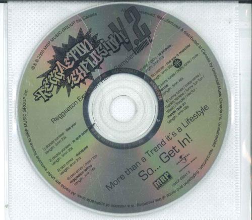 CD VARIOUS Reggaeton Explosion Radio Sampler V UMCF055412 UNIVERSAL MUSIC 2005 Canada Reggae Ska Dub Used