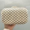 WHTUOHENG White Rhinestone Evening Purses Crystal Clutches Gold Metal Bridal Wedding Handbags Ladies Clutches Party Purses