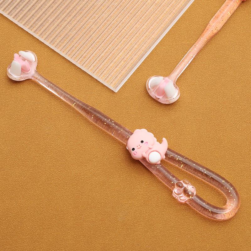 

Kids Soft Bristle 3-Sided Dinosaur Toothbrush