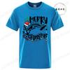 Fashion Women Christmas Crew TShirt Clothes Fashion Short Sleeve Christmas Clothing Vintage Tops Tees Casual Santa Streetwear