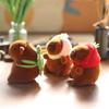 Stylish Capybara Keychain Stuffed Animal Keyring Ornament Adorable Plush Bag Pendant Accessories for Animal Lovers