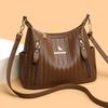Große Umhängetasche PU Crossbody Tasche Mehrschichtige Tasche Muttertasche