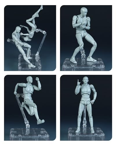 CHALAN Drawing Mannequin, 30-Jointed Articulated Figure with Stand [Recommended by Professional Manga Artists] Full Body Doll, Human Anatomy Model, Ma